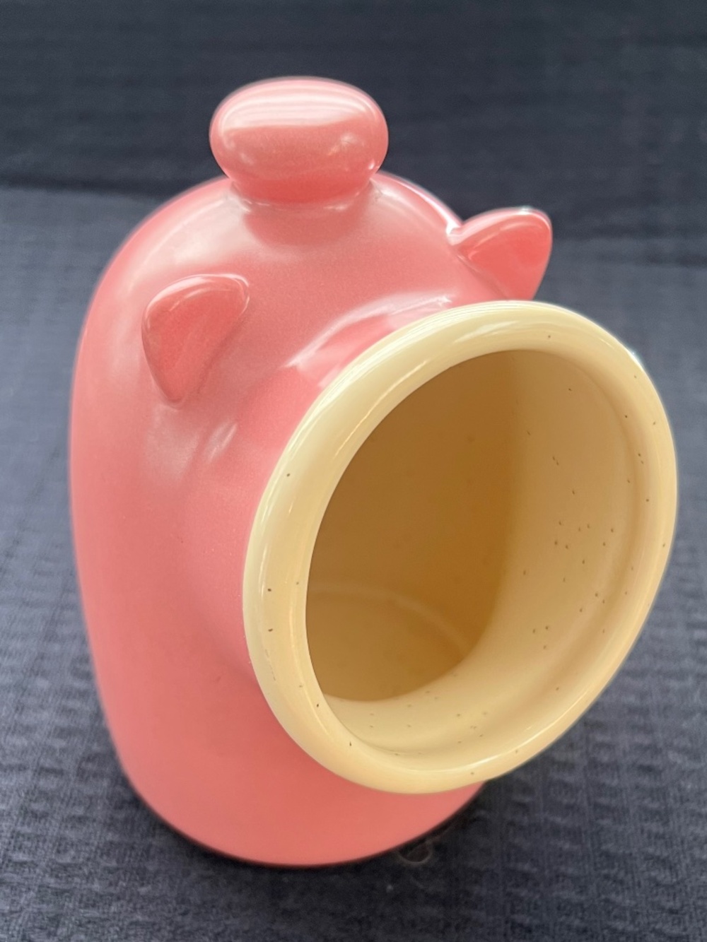 Pink Salt Pig or Kitchen Caddy